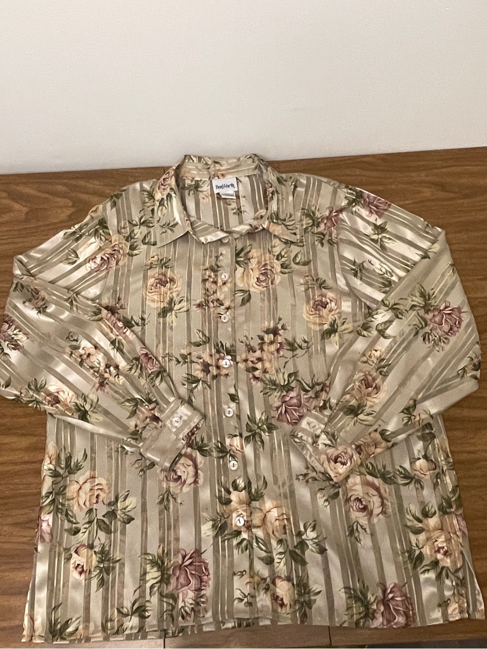Vintage BonWorth Women’s Floral Blouse Top Shirt